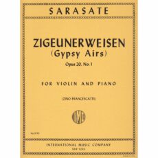 Sarasate -- Zigeunerweisen, Op. 20, No. 1 for Violin and Piano
