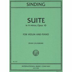 Sinding -- Suite in A Minor, Op. 10 for Violin and Piano
