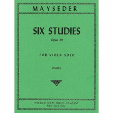 Mayseder -- Six Studies, Op. 29 for Viola