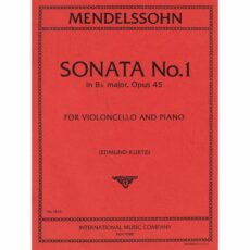 Mendelssohn --  Sonata No. 1 in B-flat Major, Op. 45 for Cello and Piano