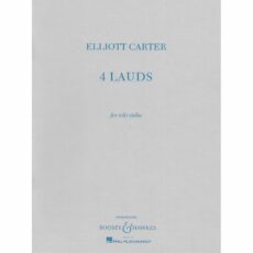 Carter -- 4 Lauds for Solo Violin