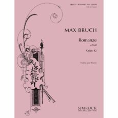Bruch -- Romanze, Op. 42 for Violin and Piano