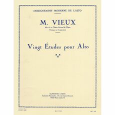 Vieux -- Twenty Etudes for Viola