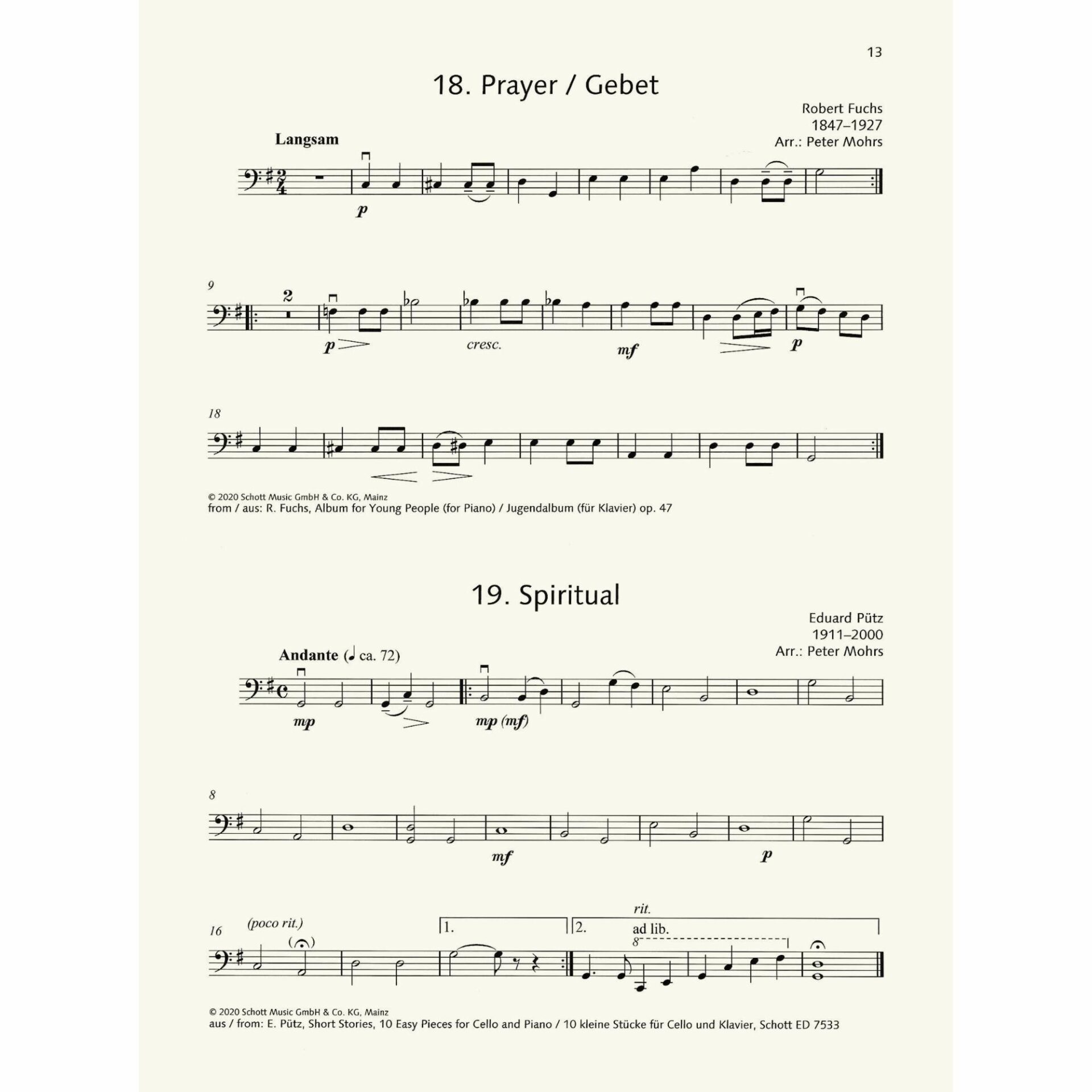 Sample: Cello (Pg. 13)