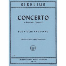 Sibelius -- Concerto in D Minor, Op 47 for Violin and Piano