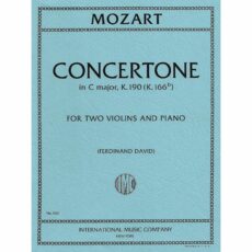 Mozart -- Concertone in C Major, K. 190 for Two Violins and Piano