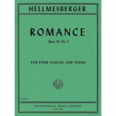Hellmesberger -- Romance, Op. 43, No. 2 for Four Violins and Piano