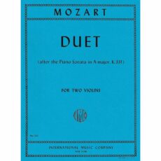 Mozart -- Duet, after the Piano Sonata in A Major, K. 331 for Two Violins