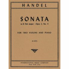 Handel -- Sonata in B-flat Major, Op. 2, No. 4 for Two Violins and Piano
