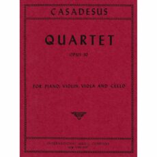 Casadesus -- Piano Quartet, Op. 30