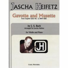 Bach -- Gavotte and Musette, from English Suite No. 3, BWV 808 for Violin and Piano