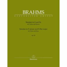 Brahms -- Sonatas in F Minor and E-flat Major, Op. 120 for Violin and Piano