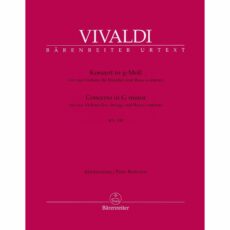 Vivaldi -- Concerto in G Minor, RV 531 for Two Cellos and Piano