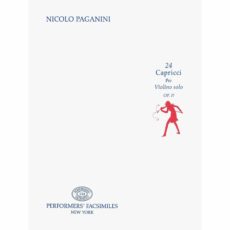 Paganini -- 24 Caprices, Op. 1 for Solo Violin (Facsimile)