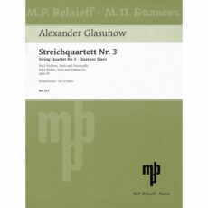 Glazunov -- String Quartet No. 3, Op. 26 "Quartet Slave"