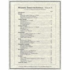 Wedding Trios for Violin, Viola, and Cello