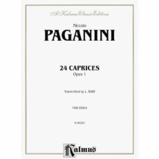 Paganini -- 24 Caprices, Op. 1 for Solo Viola
