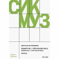 Weinberg -- Sonata No. 1, Op. 82 for Solo Violin