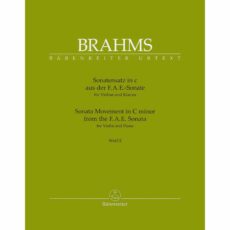 Brahms -- Sonatensatz in C Minor, WoO 2 for Violin and Piano