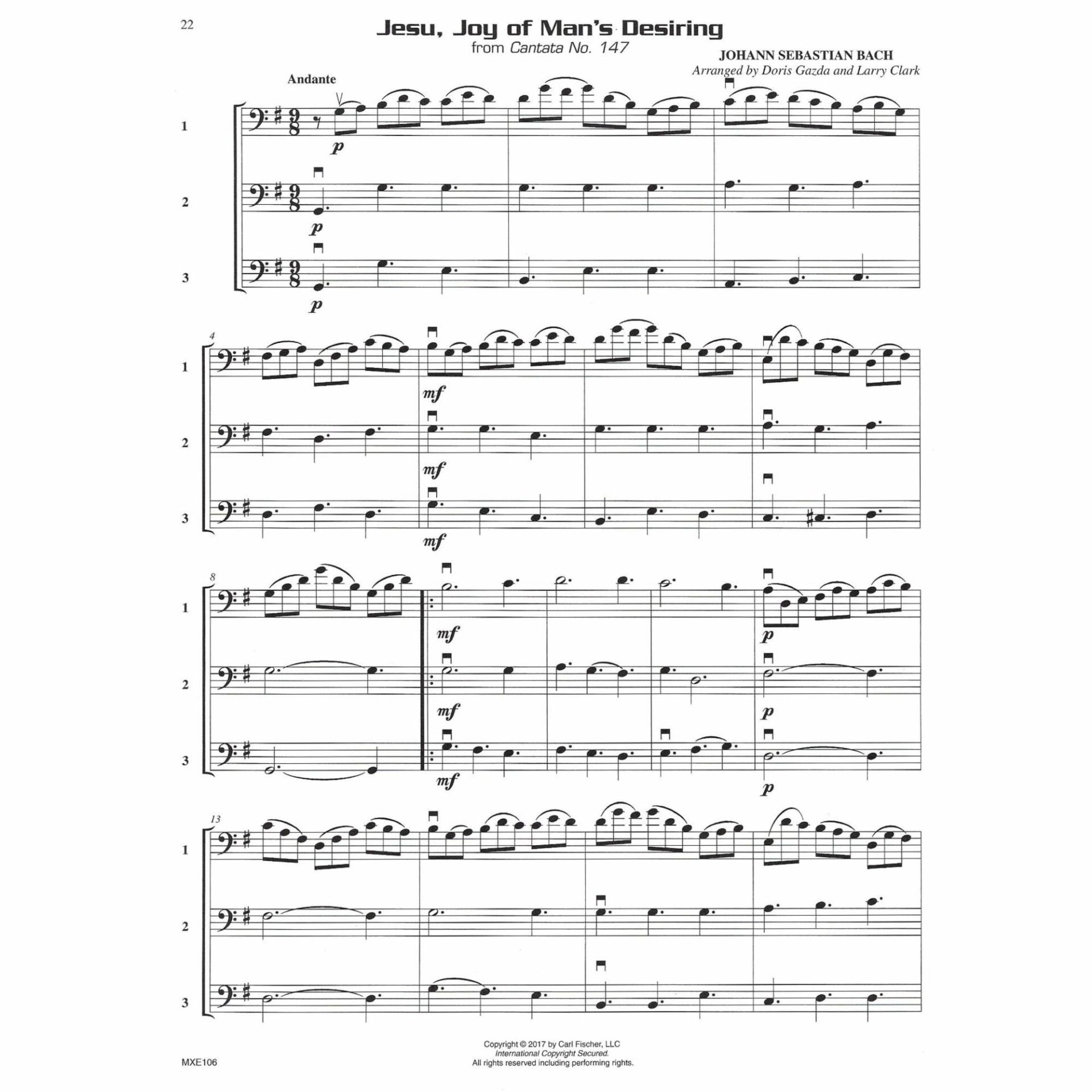 Sample: Cello (Pg. 22)