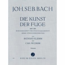 Bach -- The Art of the Fugue, BWV 1080 for String Quartet