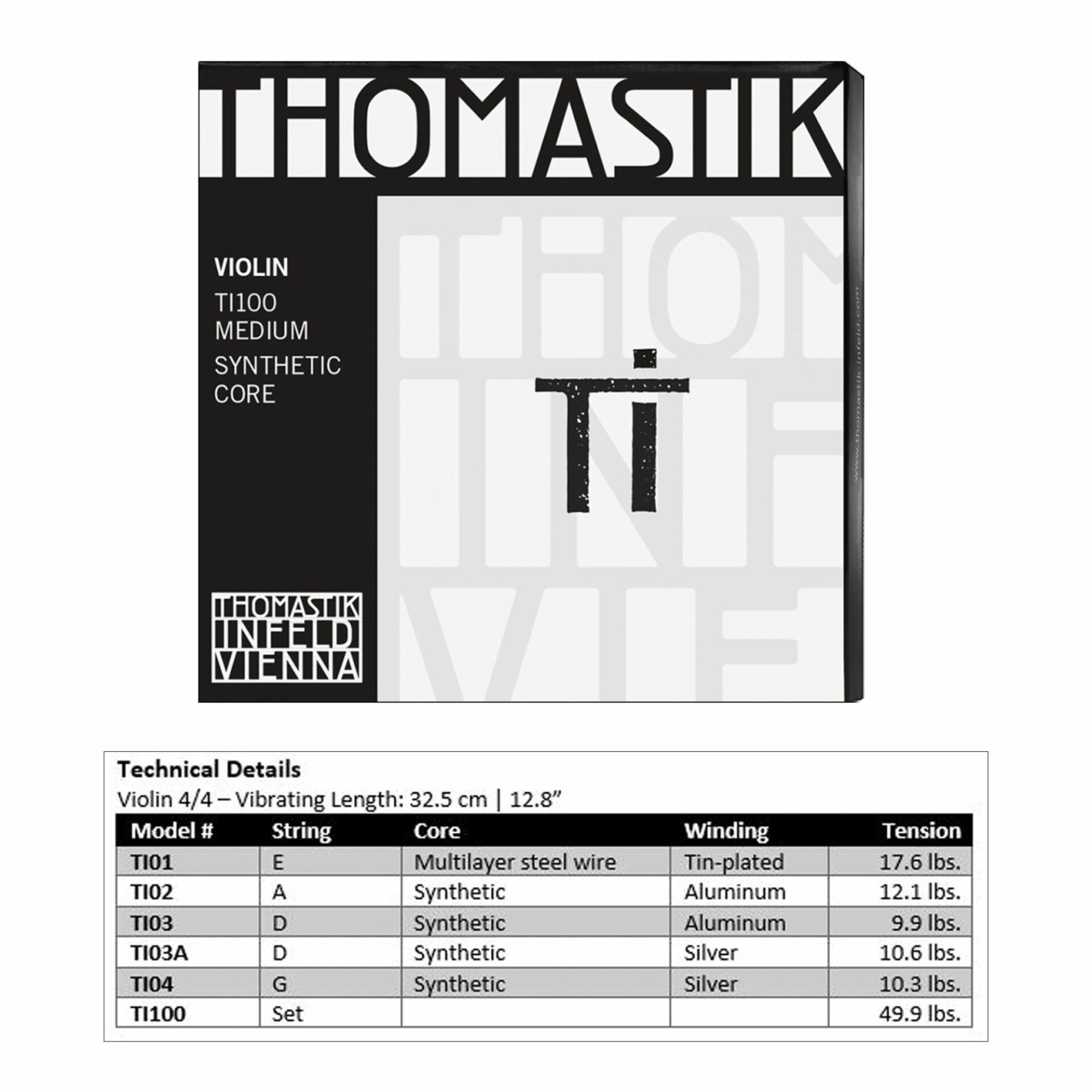 Thomastik-Infeld Ti Violin Strings - Image 2